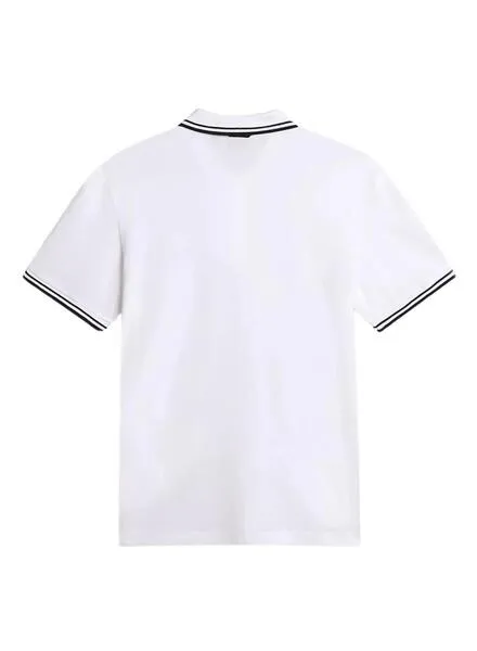 POLO NAPAPIJRI EMACAS BLANCO PARA HOMBRE