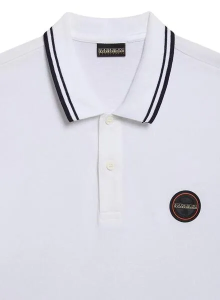 POLO NAPAPIJRI EMACAS BLANCO PARA HOMBRE