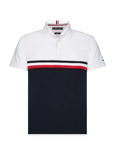polo tommy hilfiger insert blanco para hombre