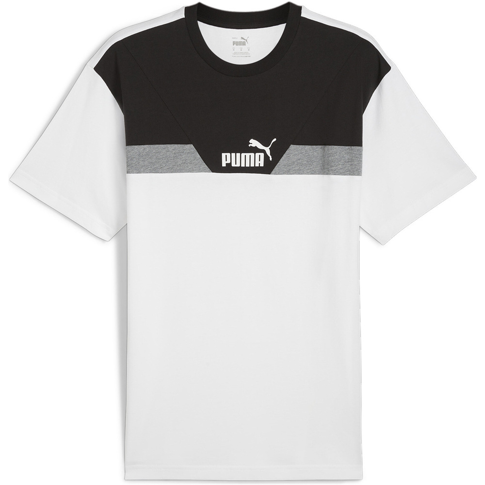 Puma POWER COLORBLOC Camiseta Manga Corta Hombre