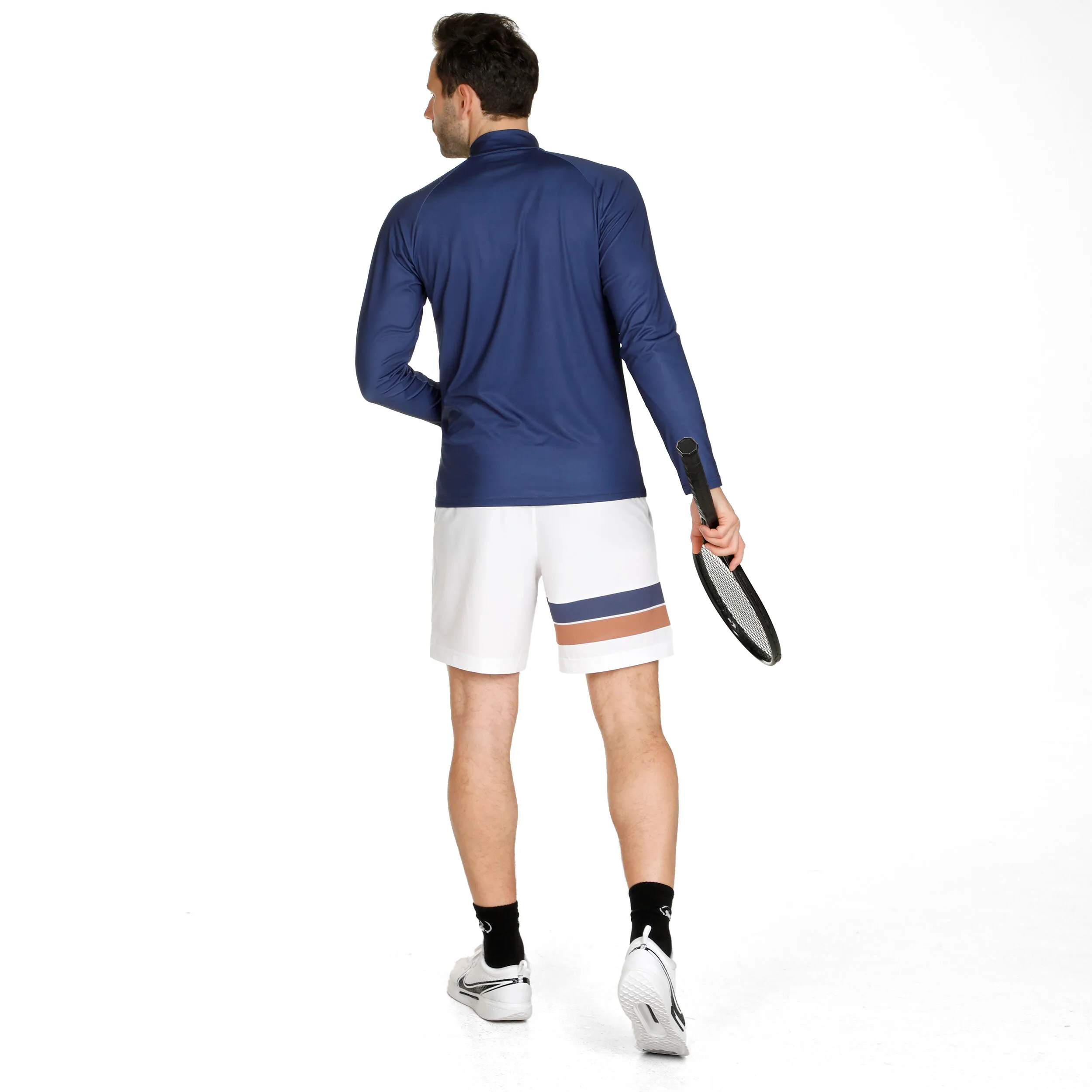 Retro Stripe Block Smash Shorts Hombres