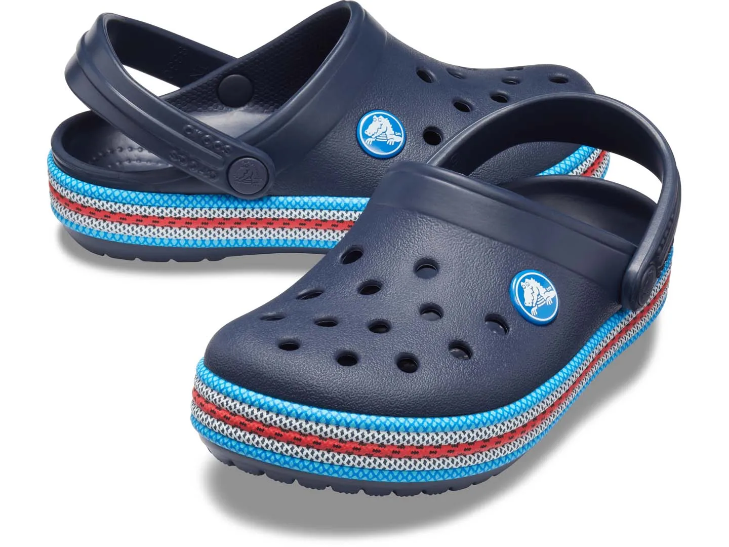 Sandalias Crocs Crocband Sport Azul Para Niño