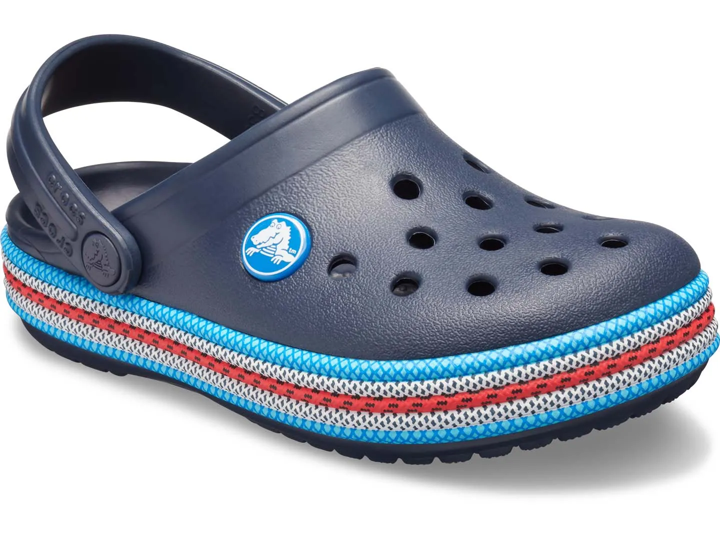 Sandalias Crocs Crocband Sport Azul Para Niño