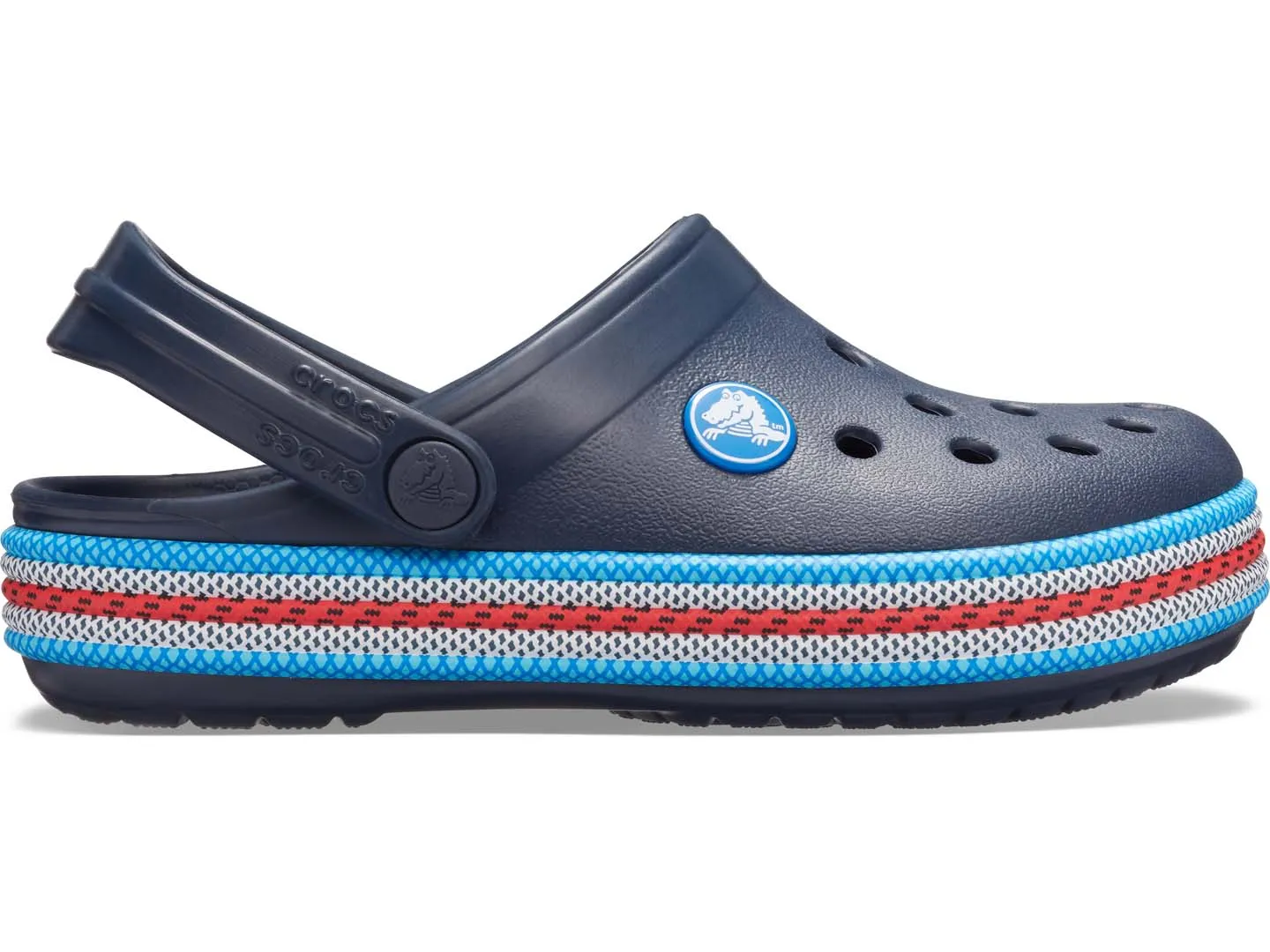 Sandalias Crocs Crocband Sport Azul Para Niño