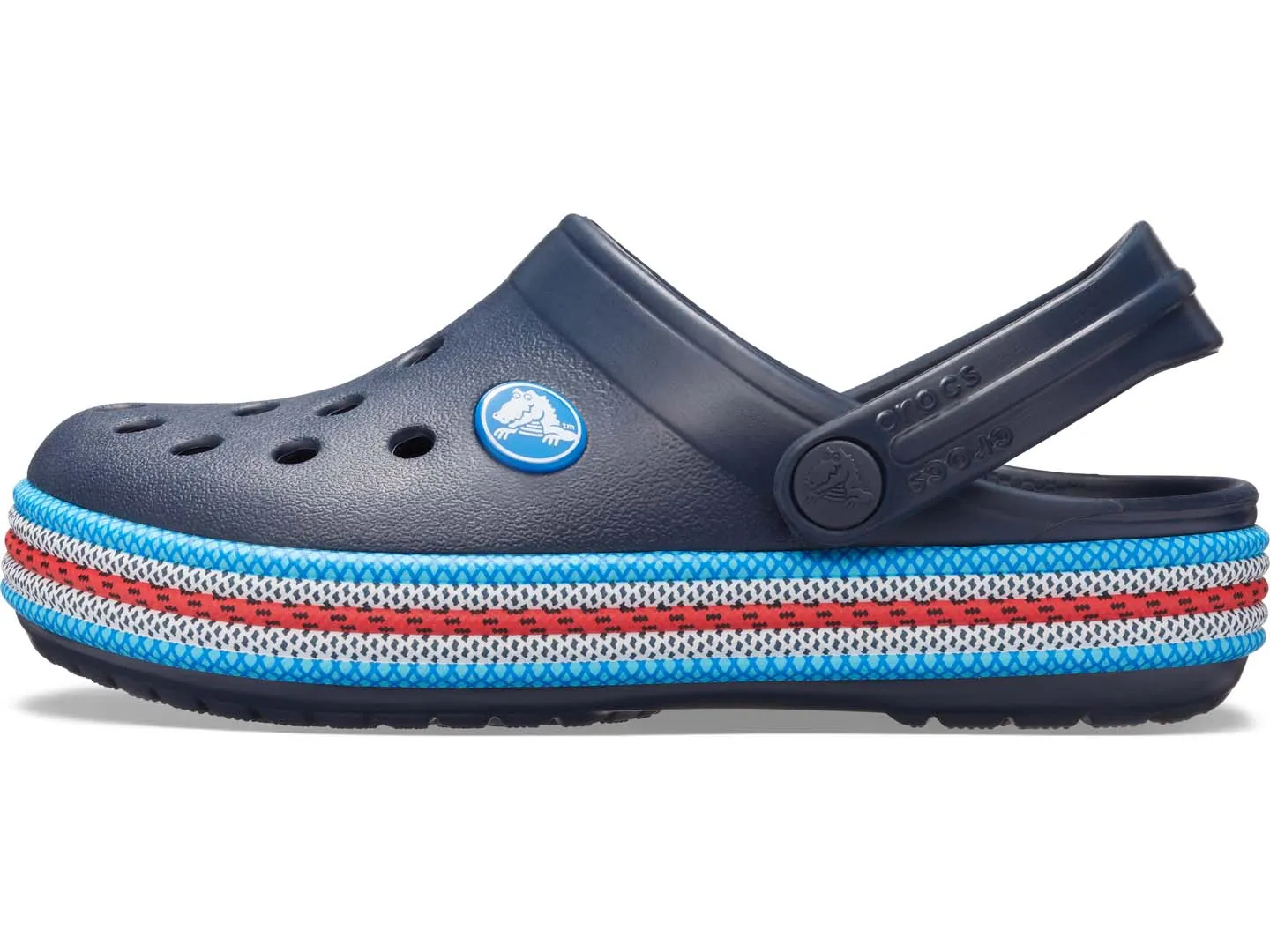 Sandalias Crocs Crocband Sport Azul Para Niño