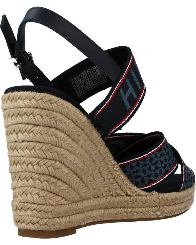 Sandalias de Mujer TOMMY HILFIGER FW0FW06355 WEBBING HIGH WEDGE DW5 DESERT SKY