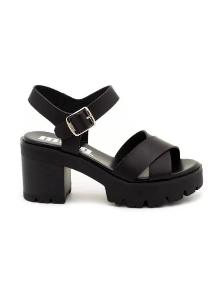 sandalias mtng saba negras para mujer