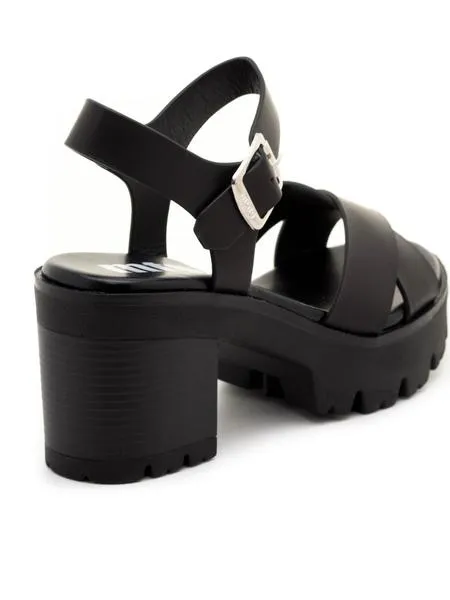sandalias mtng saba negras para mujer