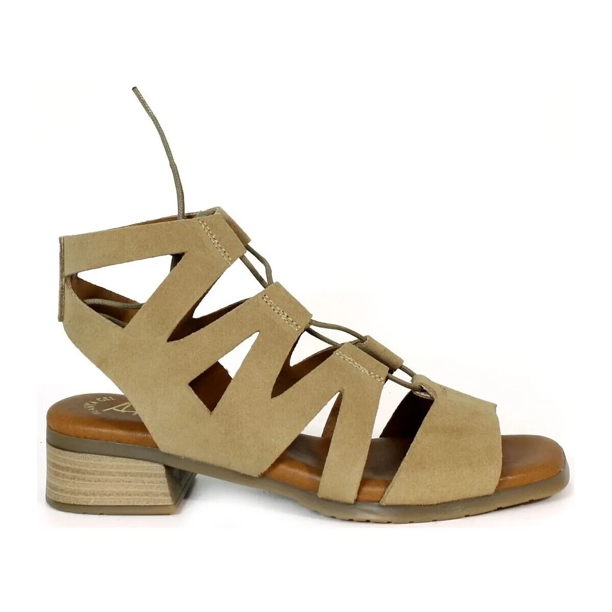 SANDALIAS ROMANAS CON TACÓN  2682 CAMEL