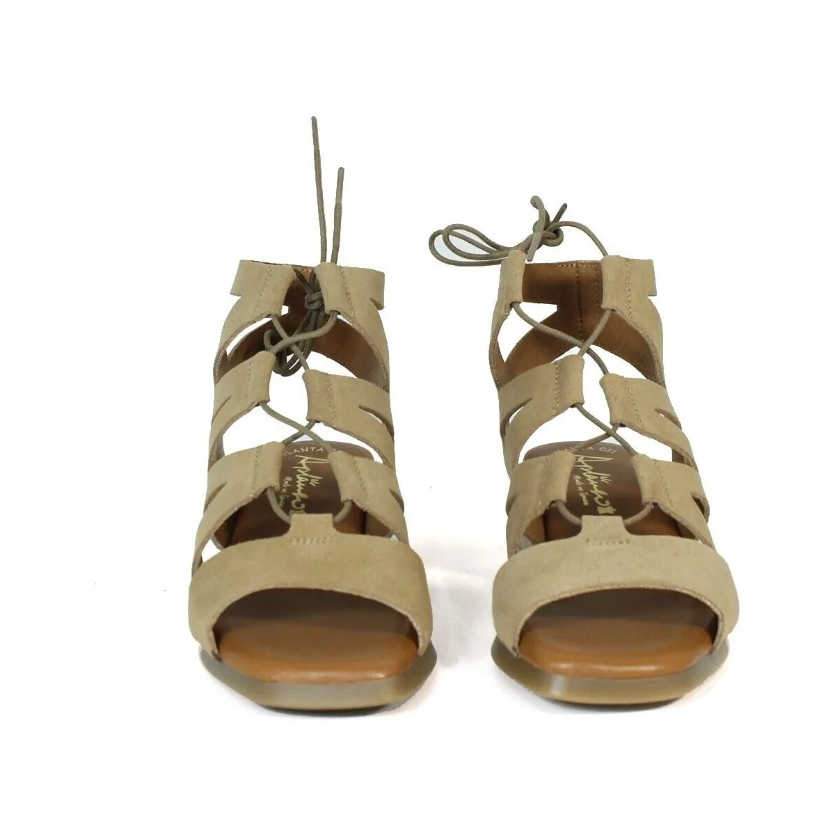SANDALIAS ROMANAS CON TACÓN  2682 CAMEL