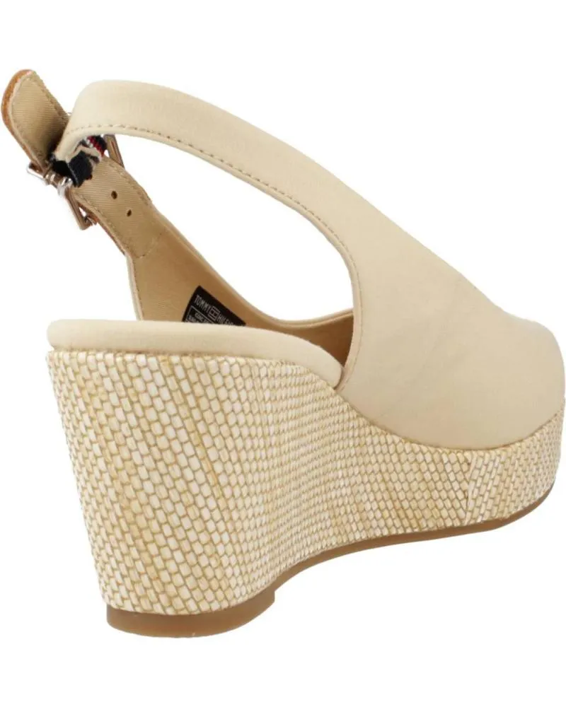 Sandalias TOMMY HILFIGER  de Mujer SANDALIAS MUJER MODELO ICONIC ELBA SLING BACK W COLOR BEIS A  ACR