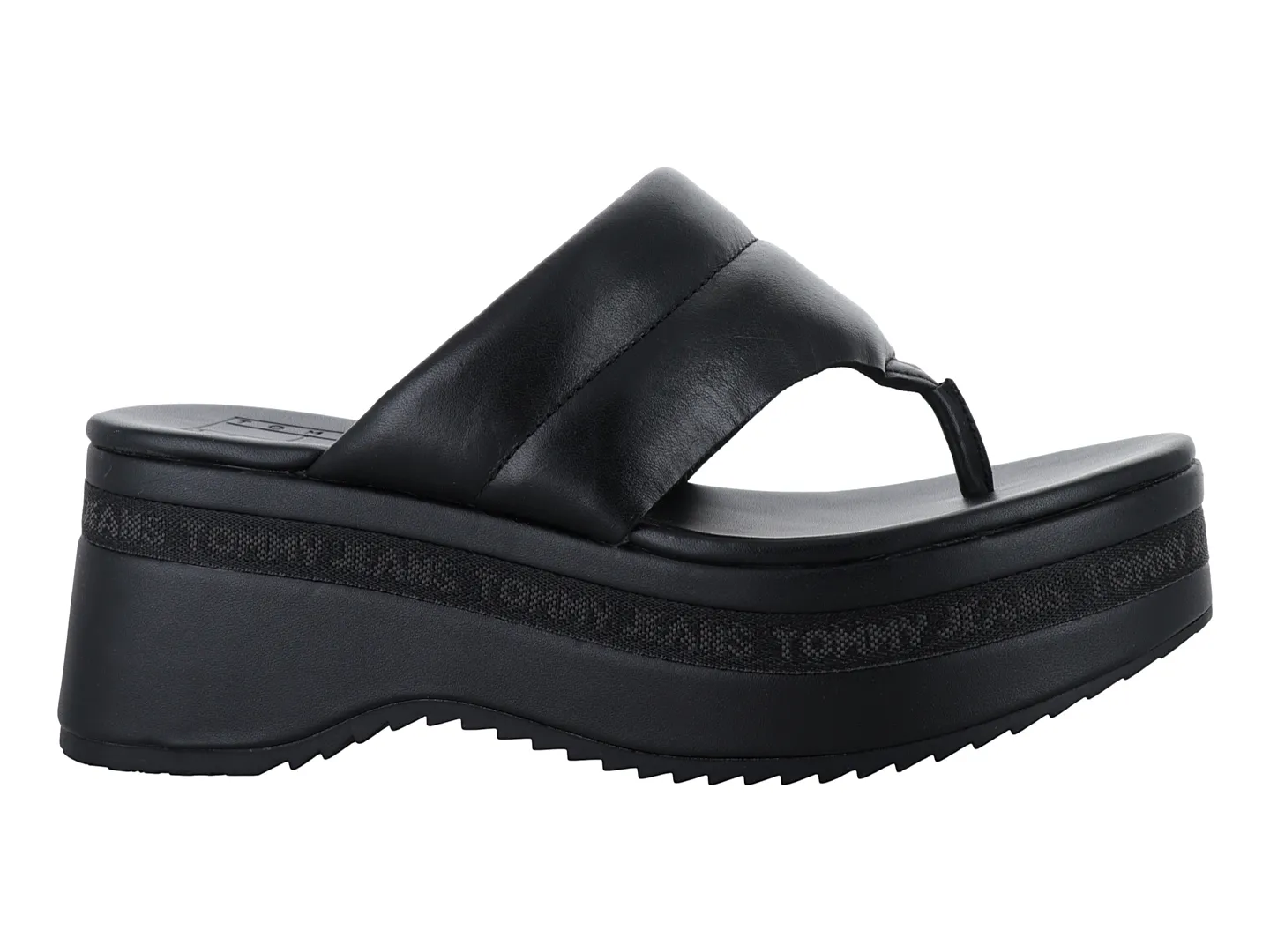 Sandalias Tommy Hilfiger En0207 Negro Para Mujer