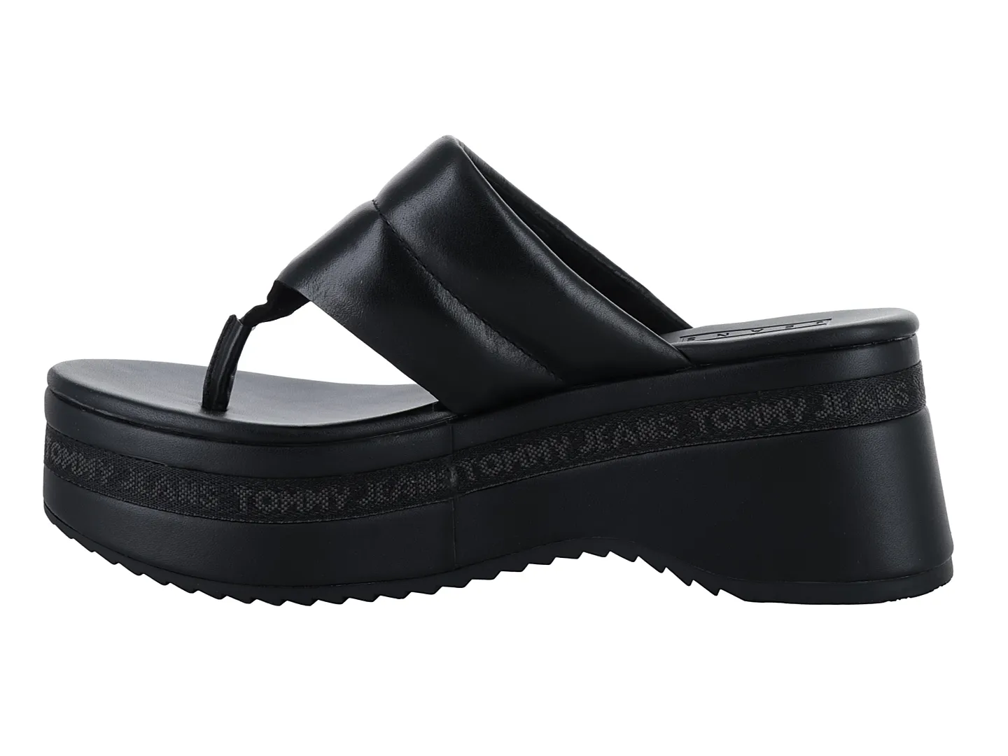 Sandalias Tommy Hilfiger En0207 Negro Para Mujer