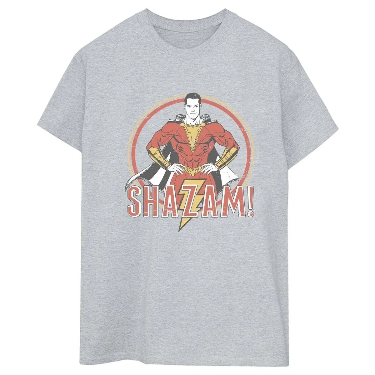 Shazam Retro Circle Distressed