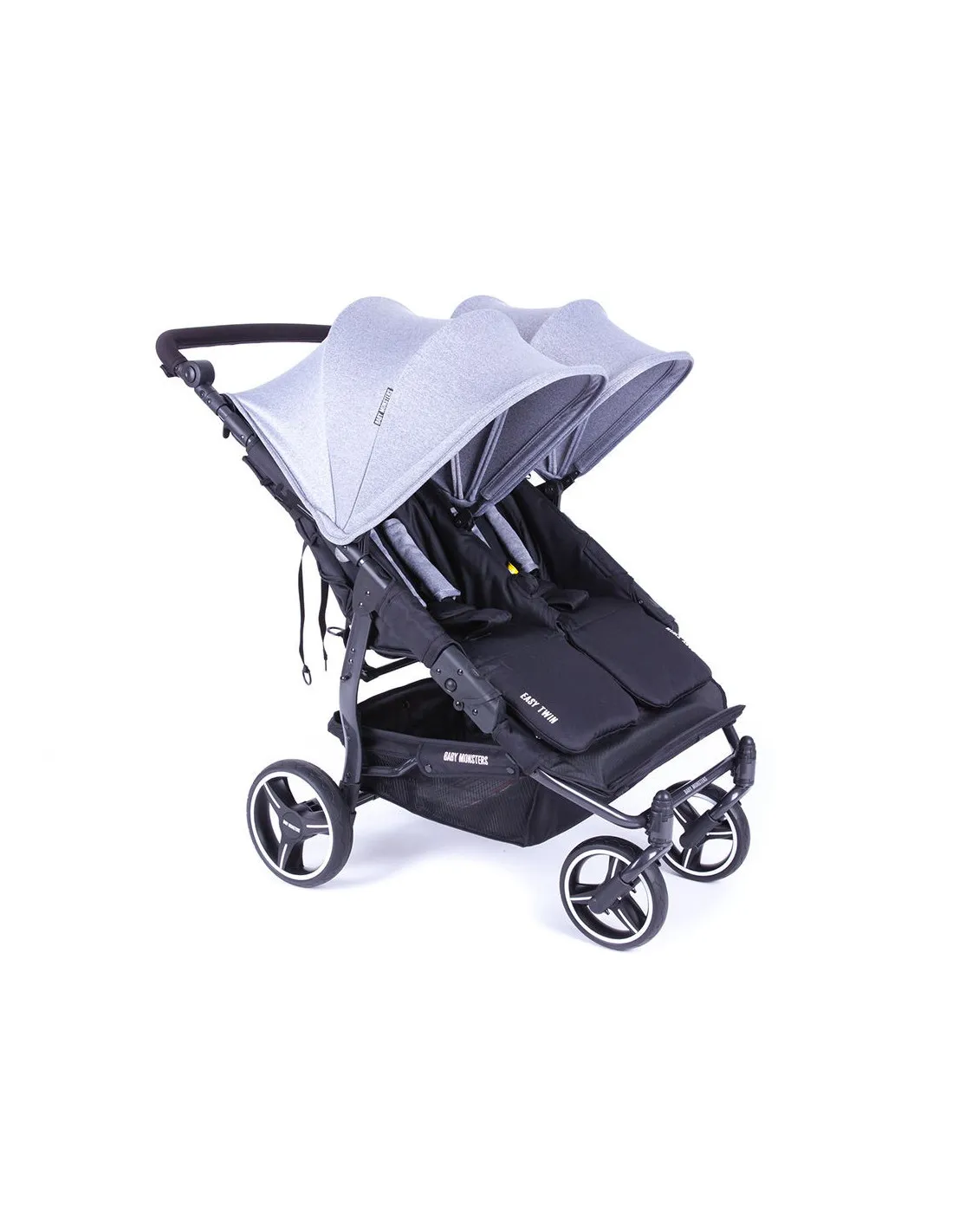 Silla gemelar Baby Monsters Easy Twin 3.0S Reversible Heather Grey