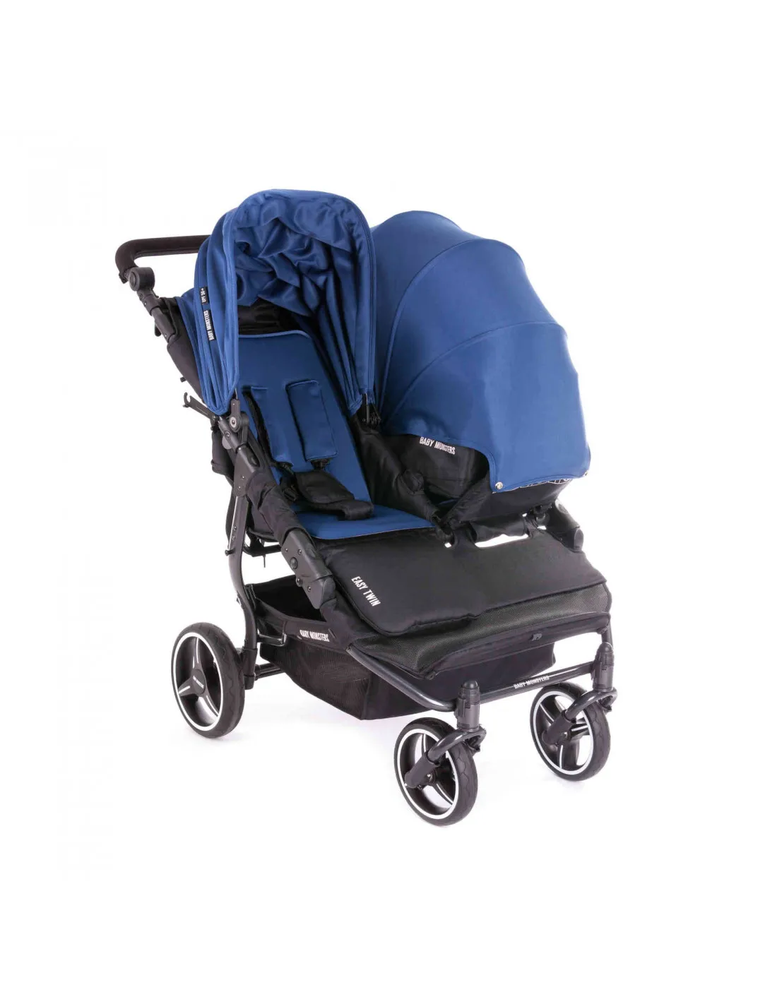 Silla gemelar Baby Monsters Easy Twin 3S Reversible Negra