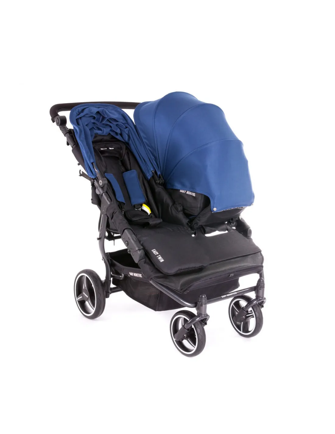 Silla gemelar Baby Monsters Easy Twin 3S Reversible Negra