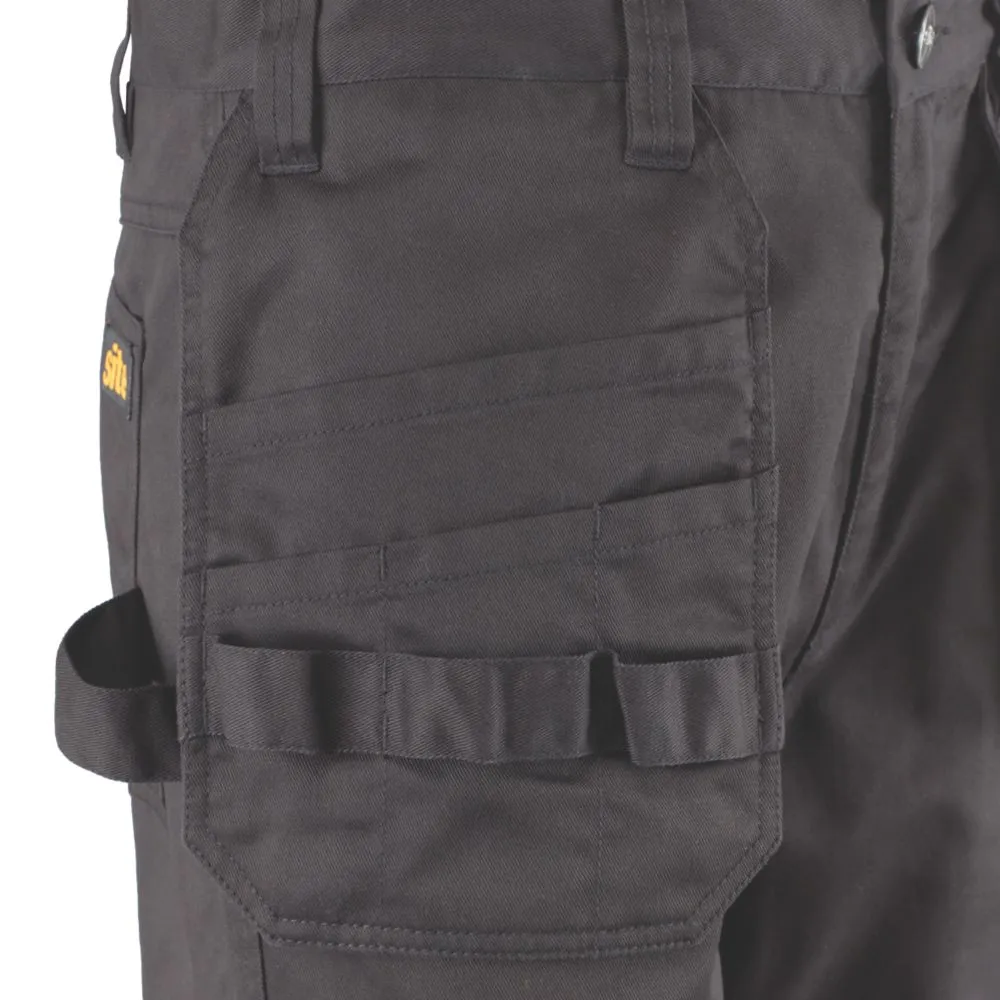 Site Sember, pantalón con bolsillos de pistolera, negro (cintura 32