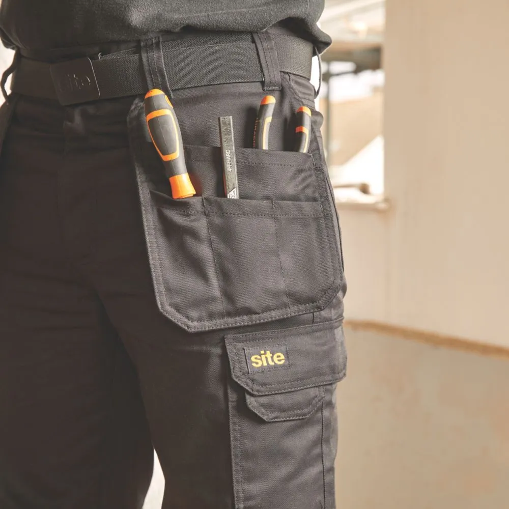 Site Sember, pantalón con bolsillos de pistolera, negro (cintura 32