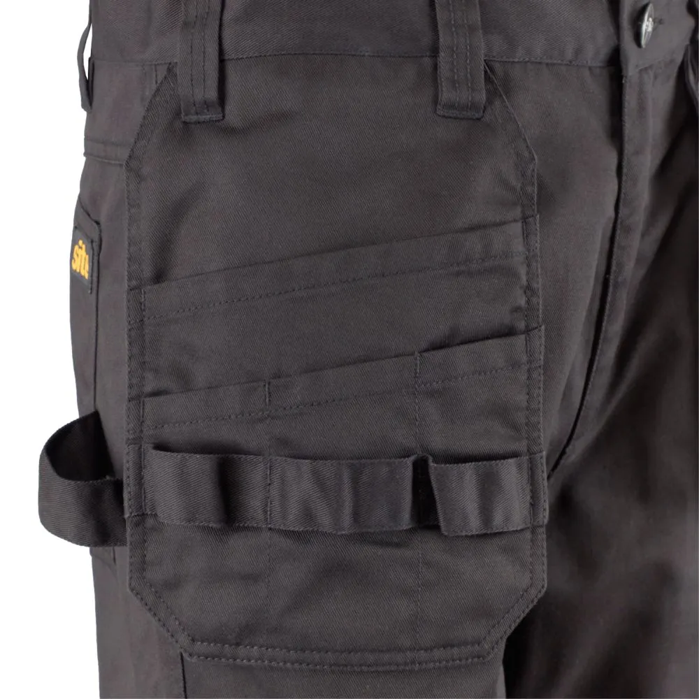 Site Sember, pantalón con bolsillos de pistolera, negro (cintura 34