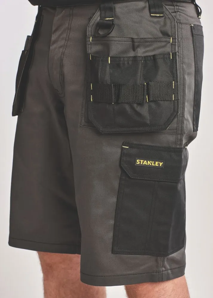 Stanley Lincoln, pantalón corto de trabajo con bolsillos de pistolera, gris (cintura 32