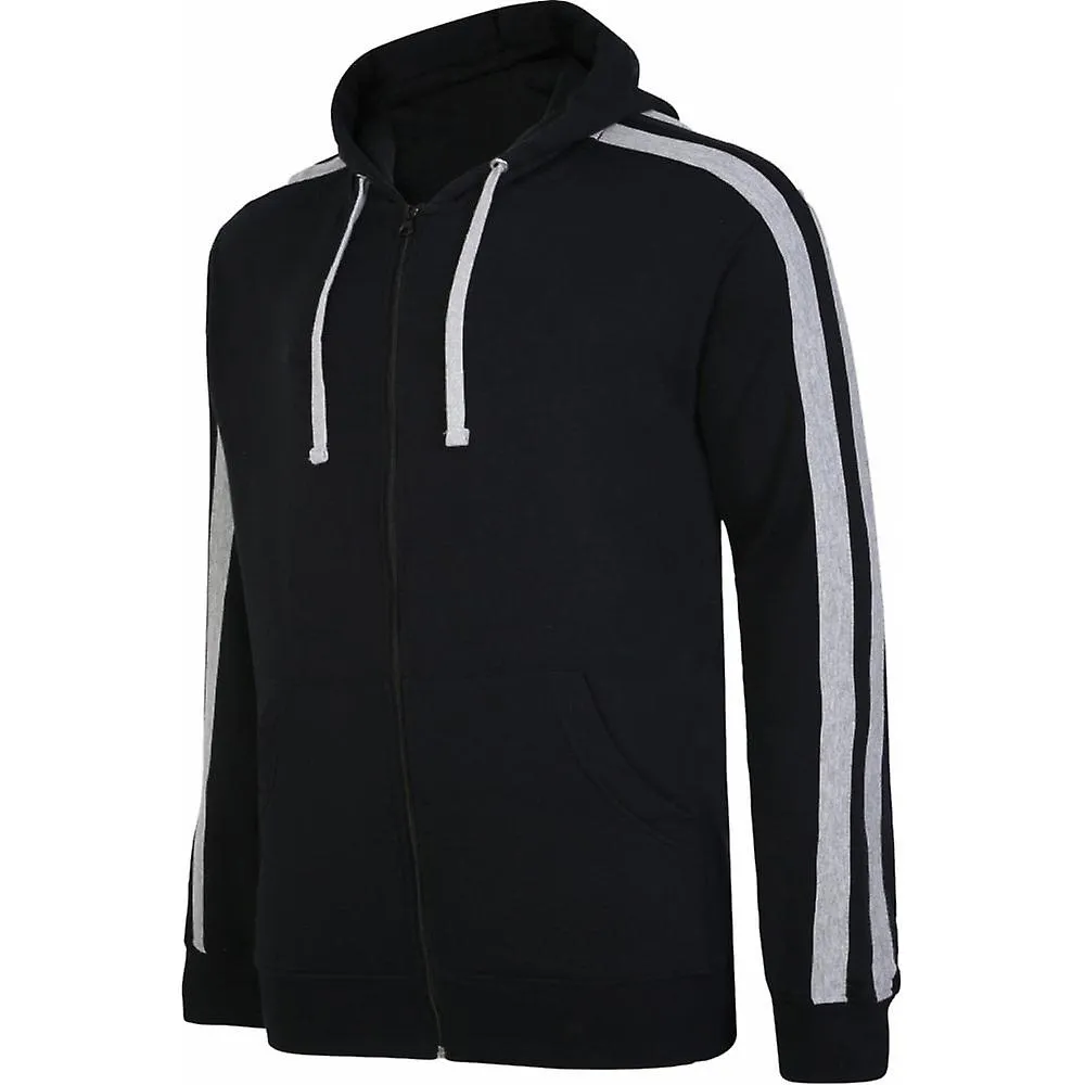 Sudadera Con Capucha Frontal Con Cremallera De Gran Tamaño De Hombre Ed Baxter Ed Baxter Con Rayas Laterales Y Bolsillos Delante