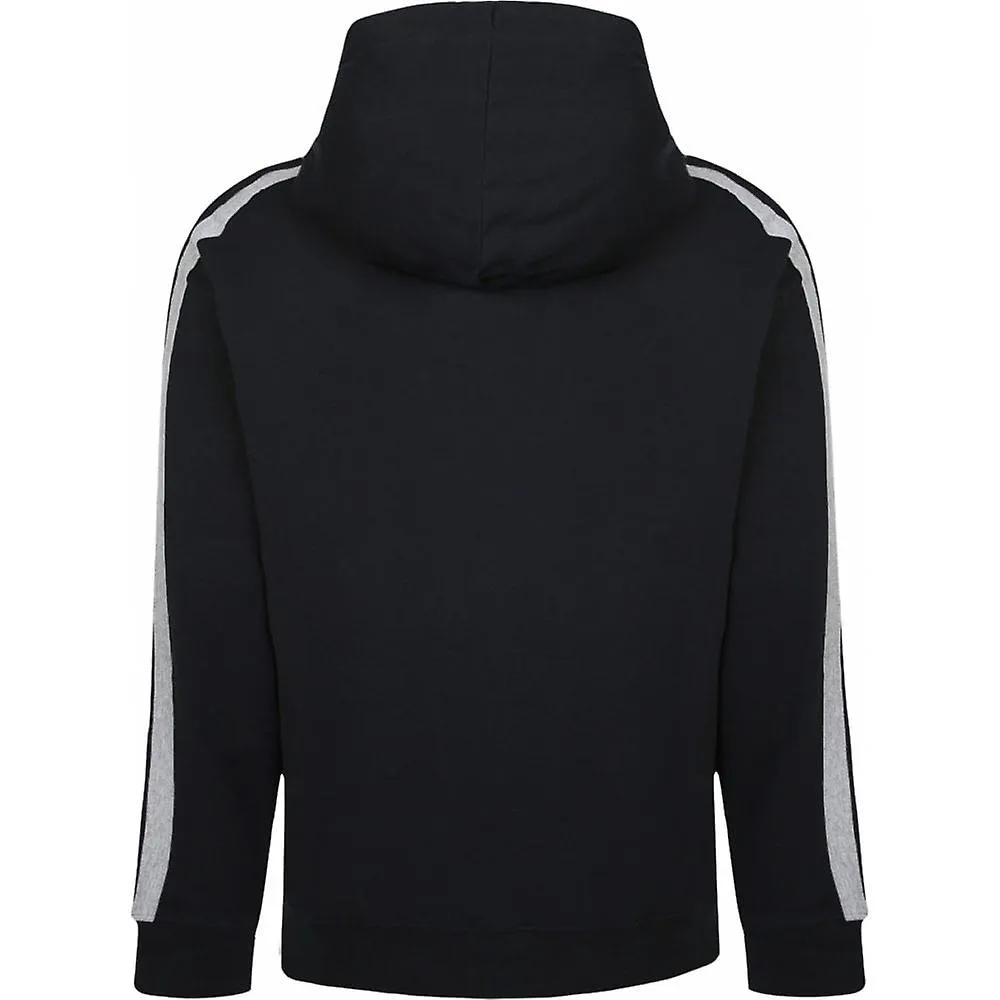 Sudadera Con Capucha Frontal Con Cremallera De Gran Tamaño De Hombre Ed Baxter Ed Baxter Con Rayas Laterales Y Bolsillos Delante
