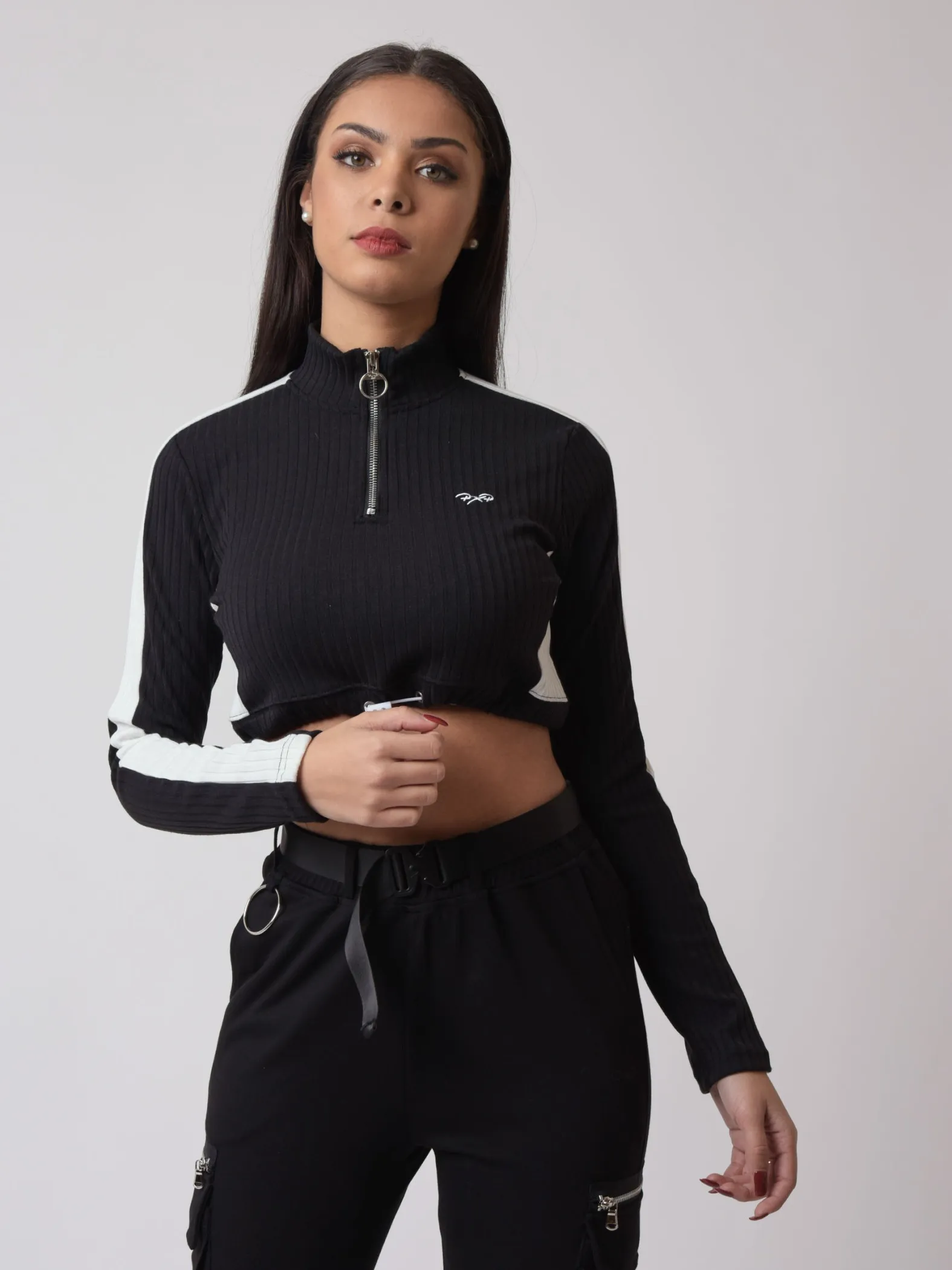 Sudadera de corte elástico