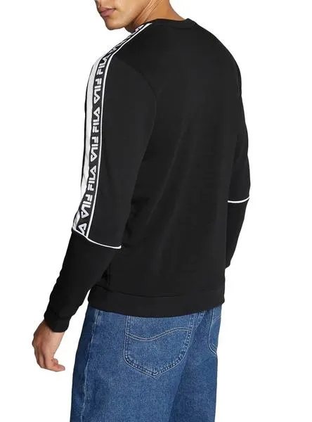 sudadera fila teom negro para hombre