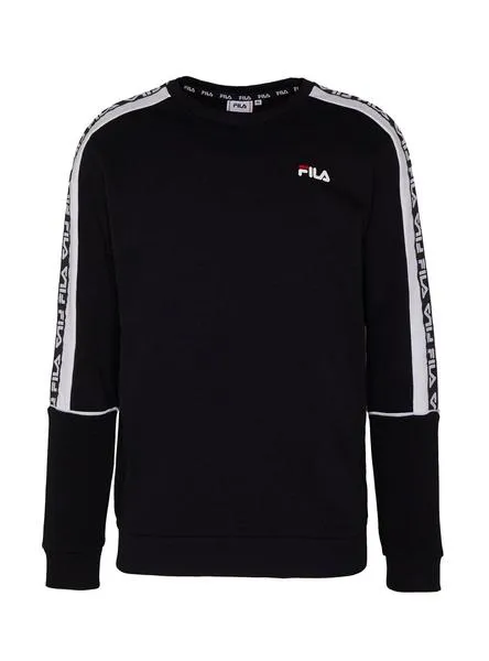 sudadera fila teom negro para hombre