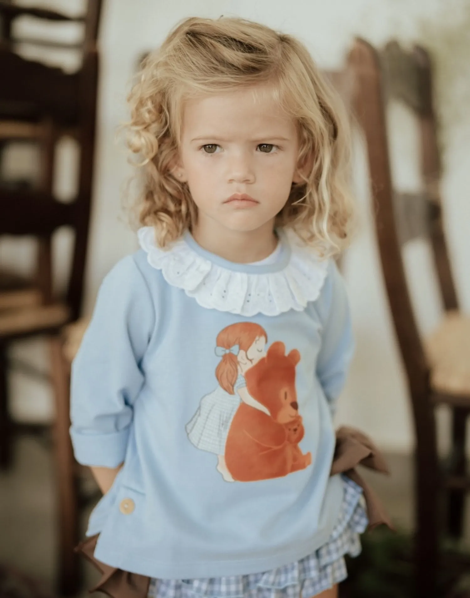 Sudadera para niña colección ositos de Pio Pio