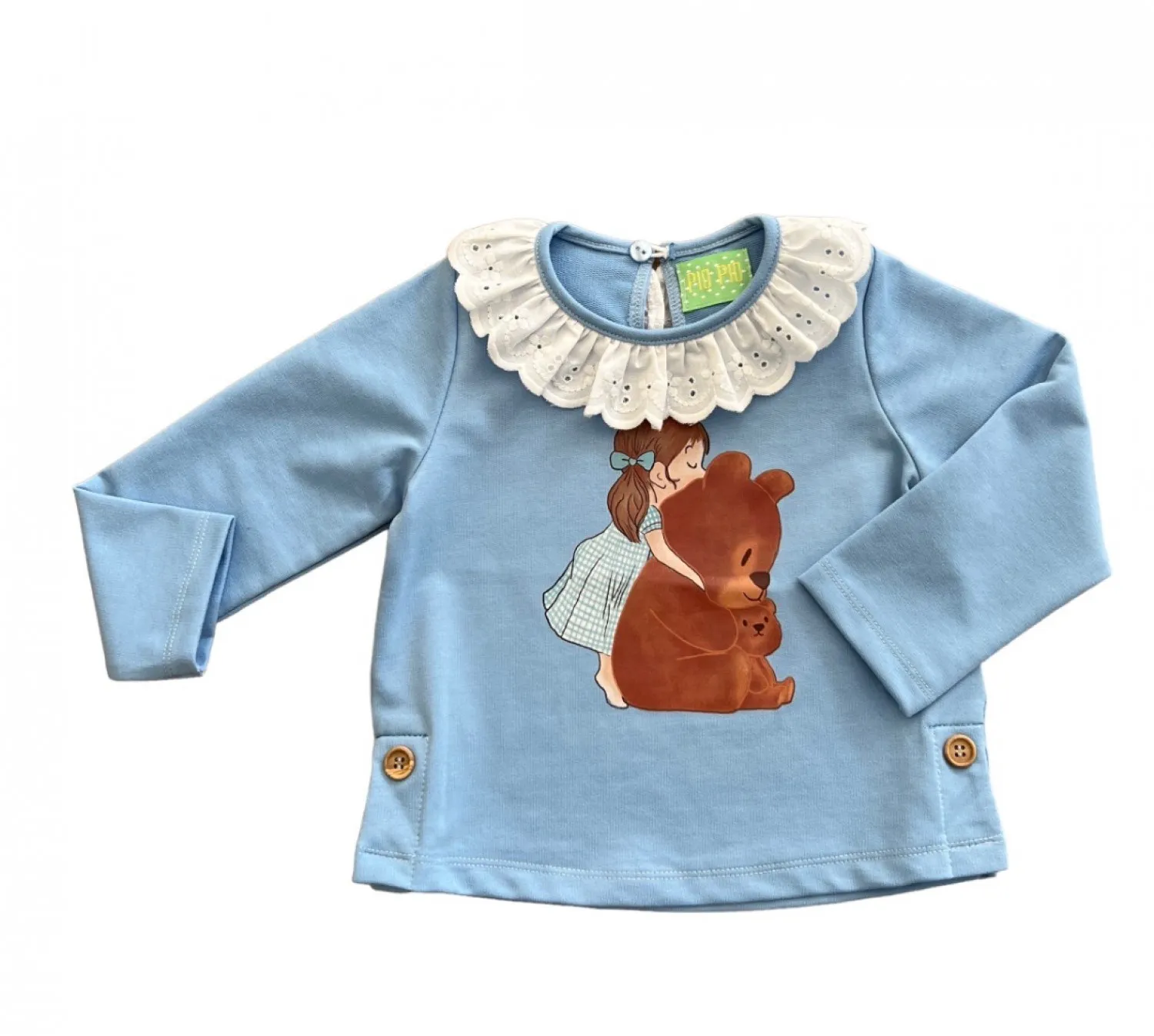 Sudadera para niña colección ositos de Pio Pio