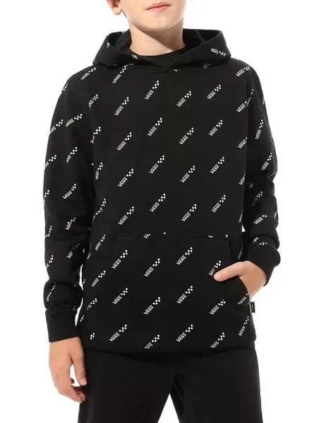 sudadera vans repeat negra para niño