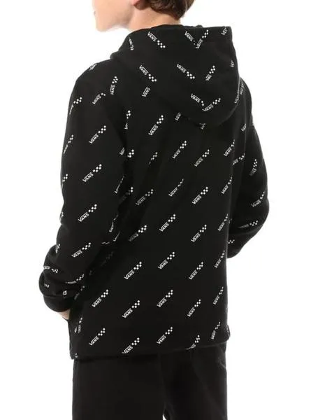 sudadera vans repeat negra para niño