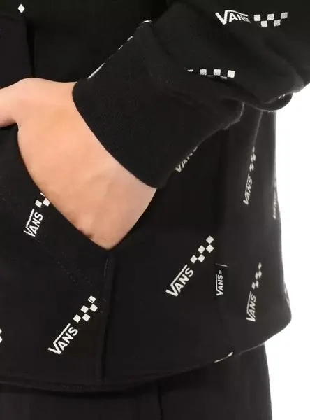 sudadera vans repeat negra para niño
