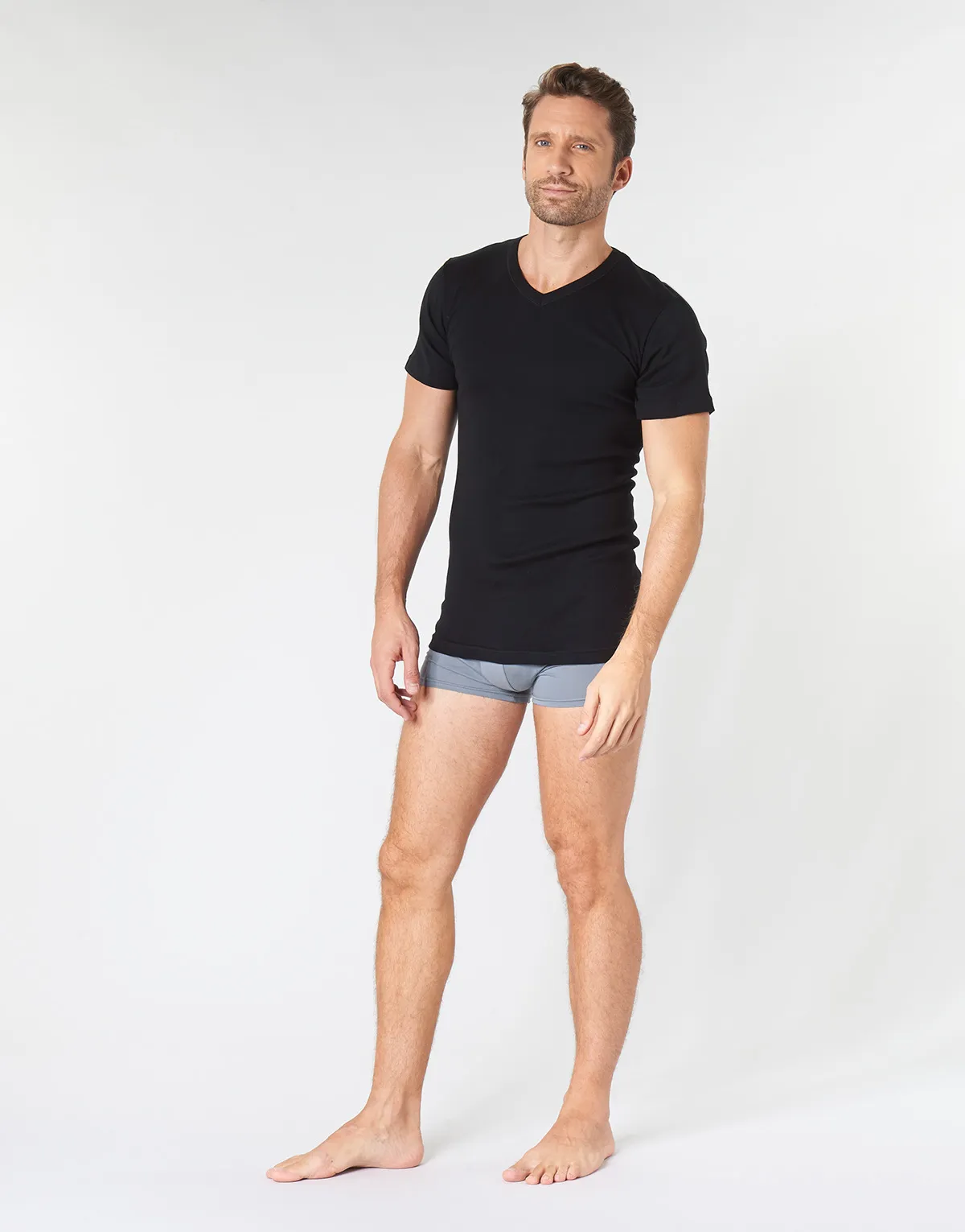 T SHIRT COL V