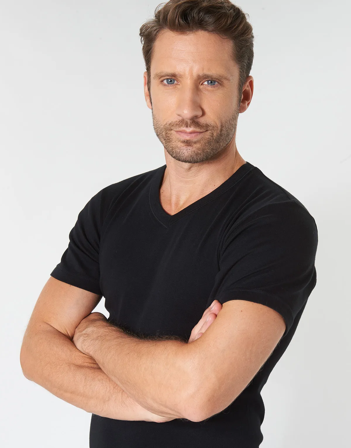 T SHIRT COL V