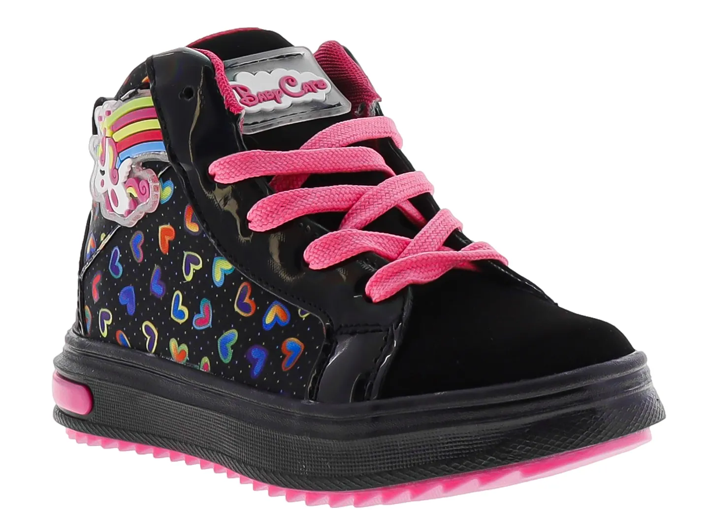 TENIS BABY QUEEN BABY CATS MALEN NEGRO PARA NIñA