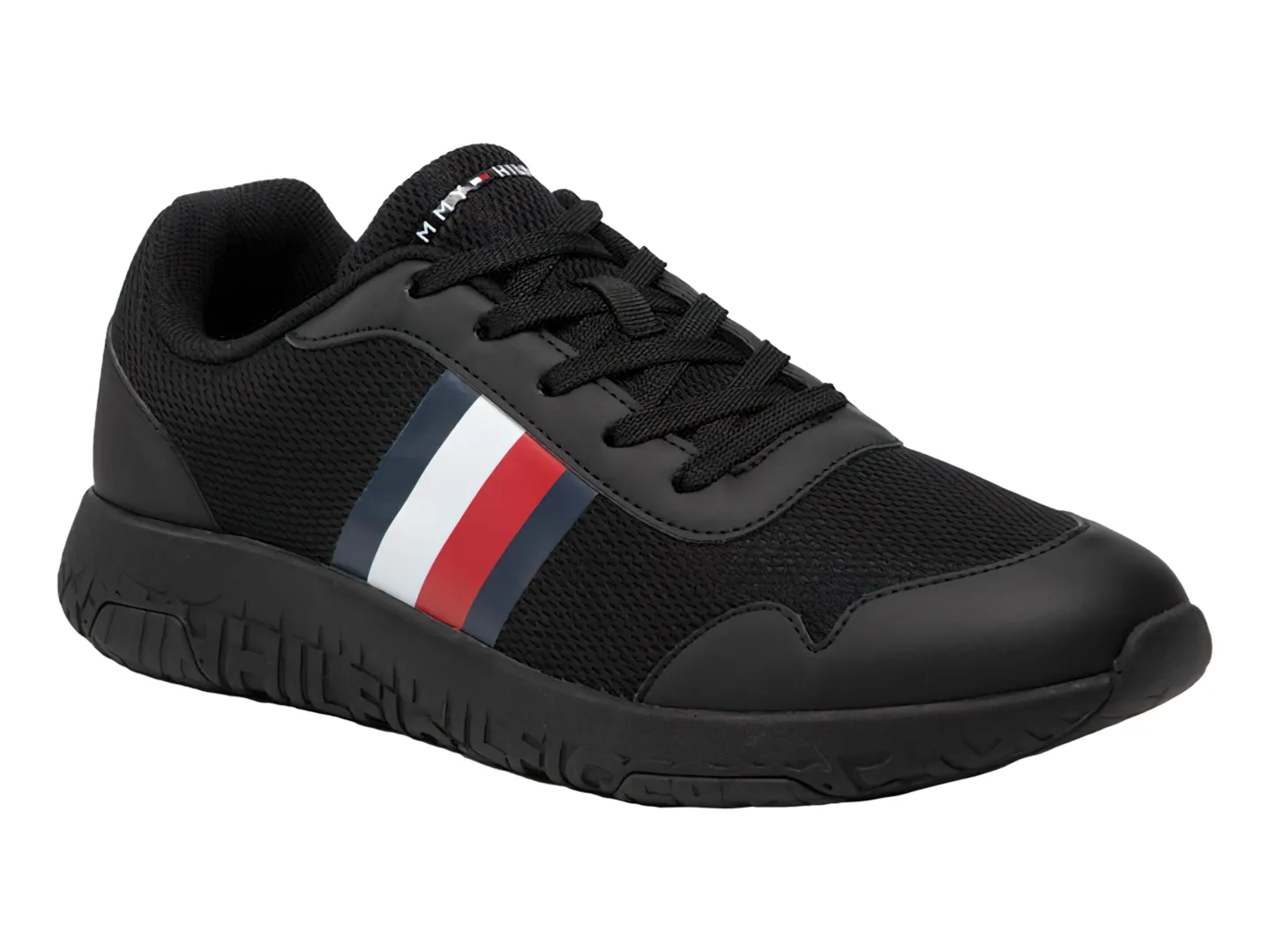 Tenis Tommy Hilfiger M04158 Negro Para Hombre