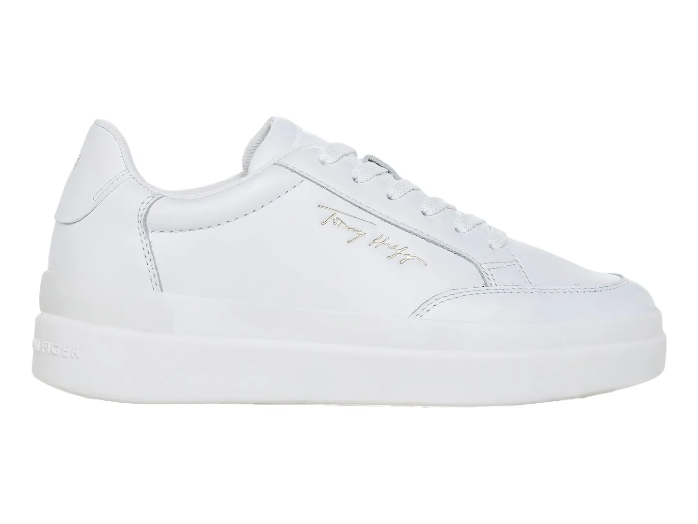 Tenis Tommy Hilfiger Signature Blanco Para Mujer