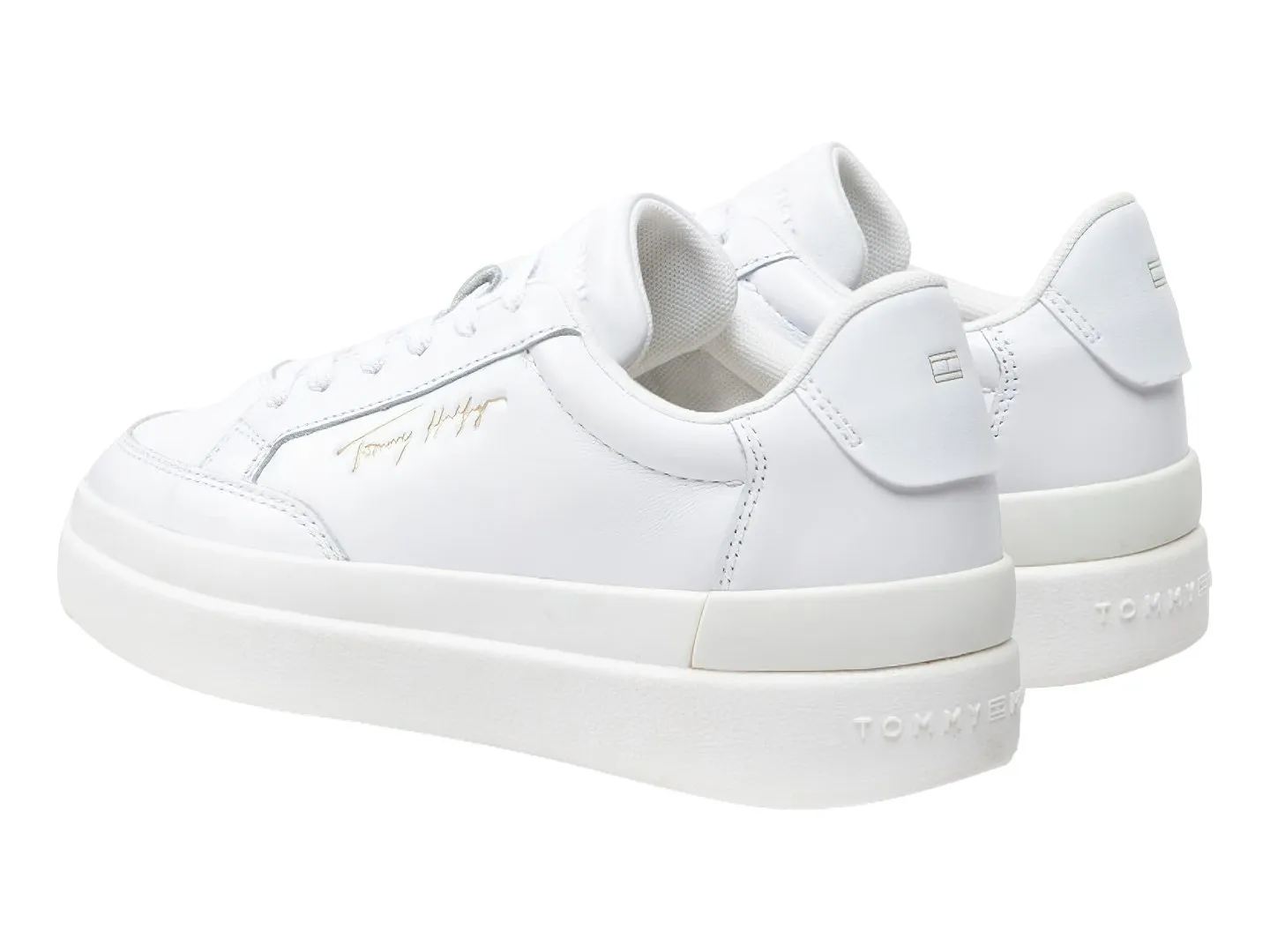 Tenis Tommy Hilfiger Signature Blanco Para Mujer