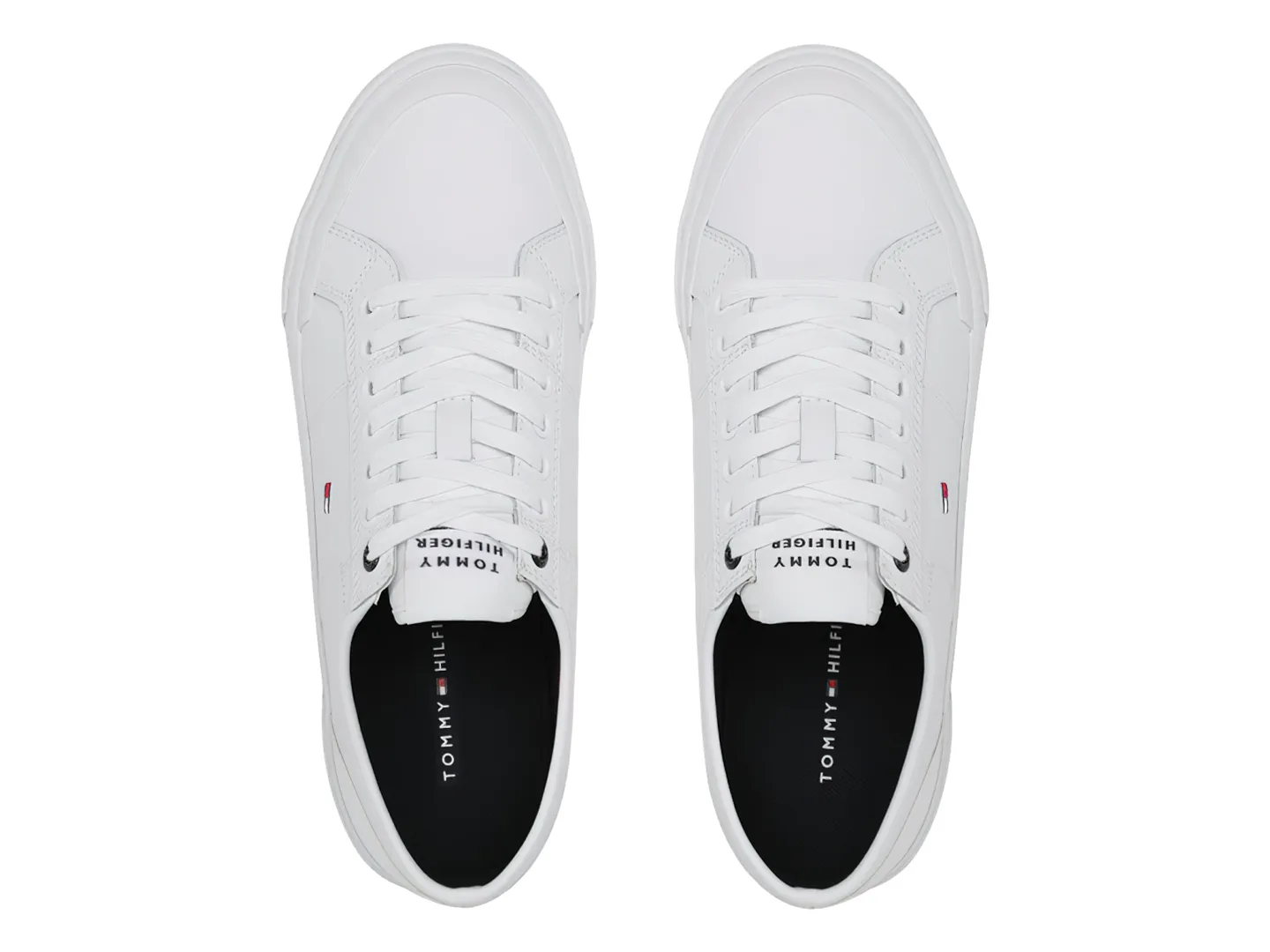 Tenis Tommy Hilfiger Vulc Leather Blanco Para Hombre