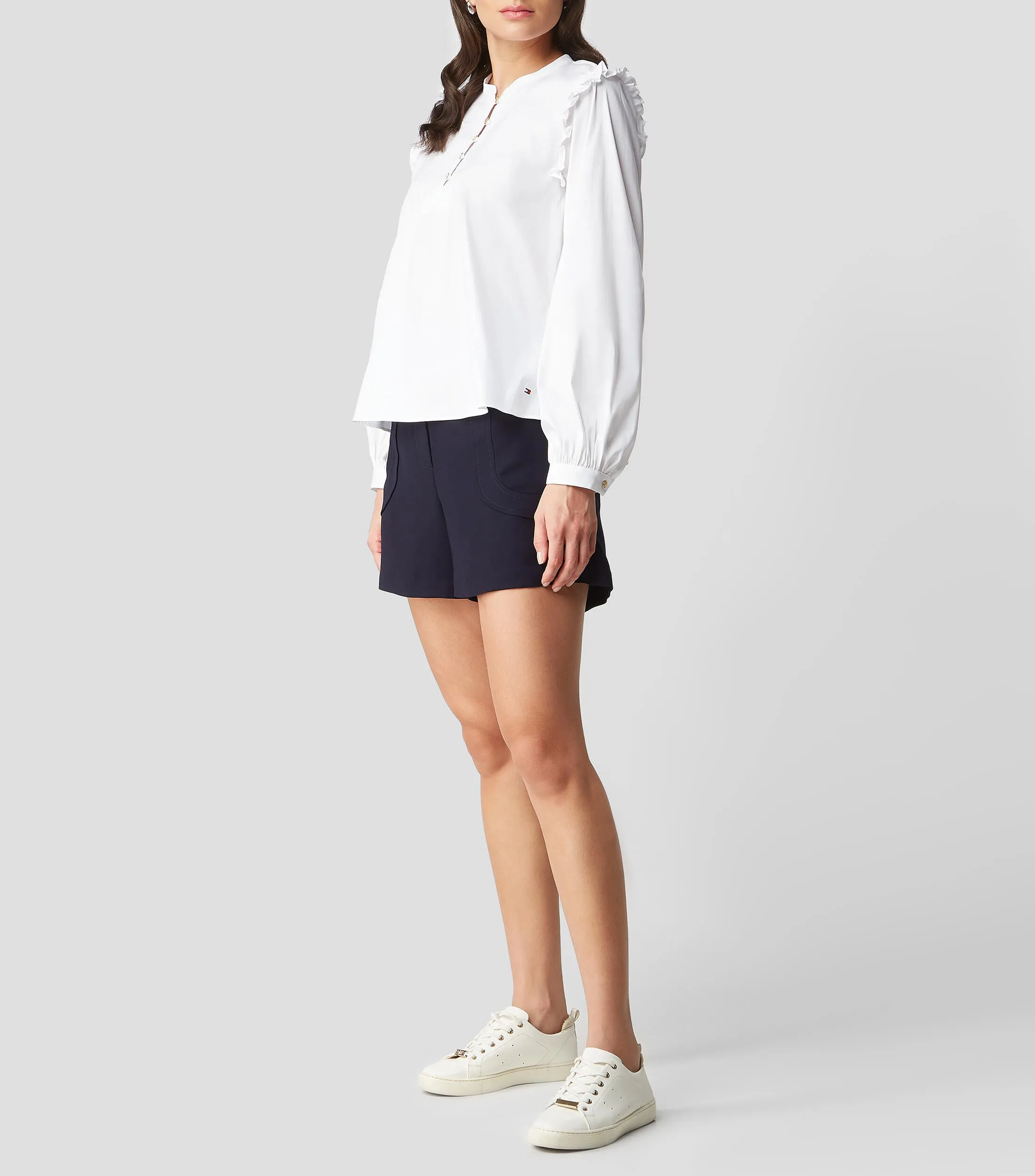 Tommy Hilfiger Blusa con volantes manga larga Mujer