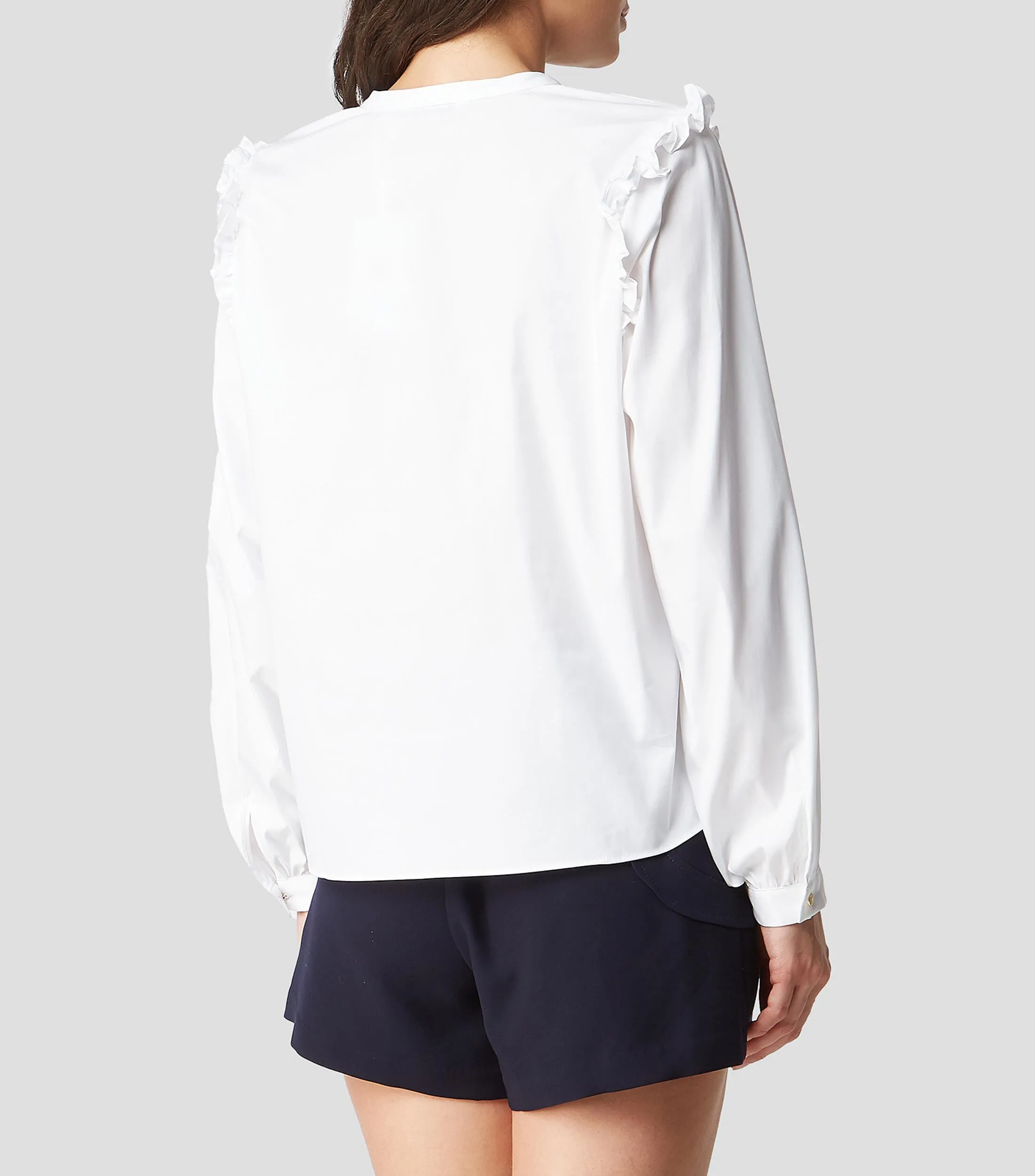 Tommy Hilfiger Blusa con volantes manga larga Mujer