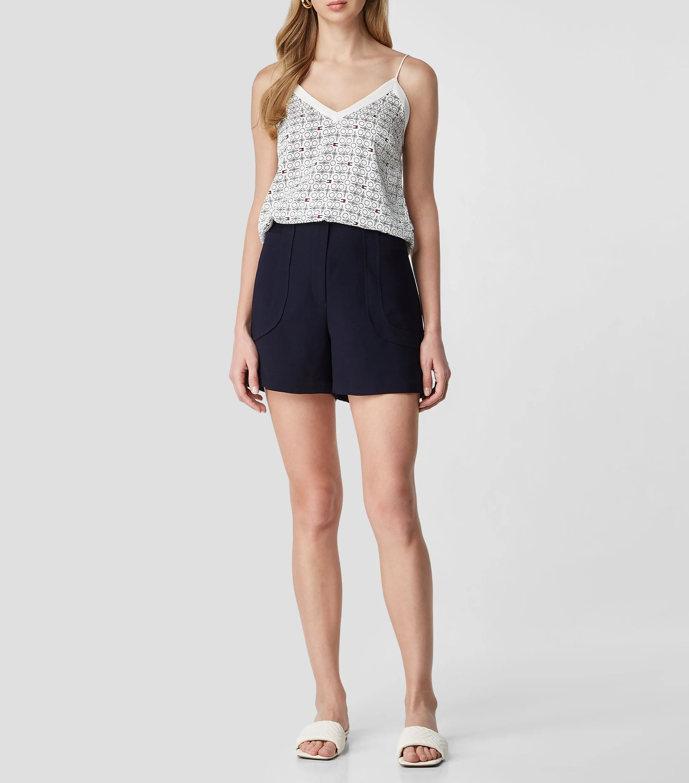 Tommy Hilfiger Blusa estampada sin mangas Mujer