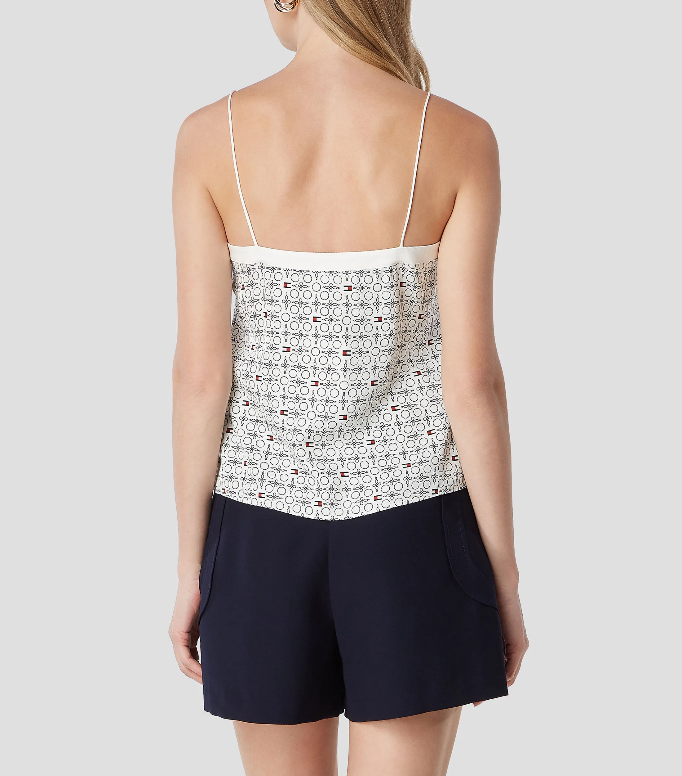 Tommy Hilfiger Blusa estampada sin mangas Mujer