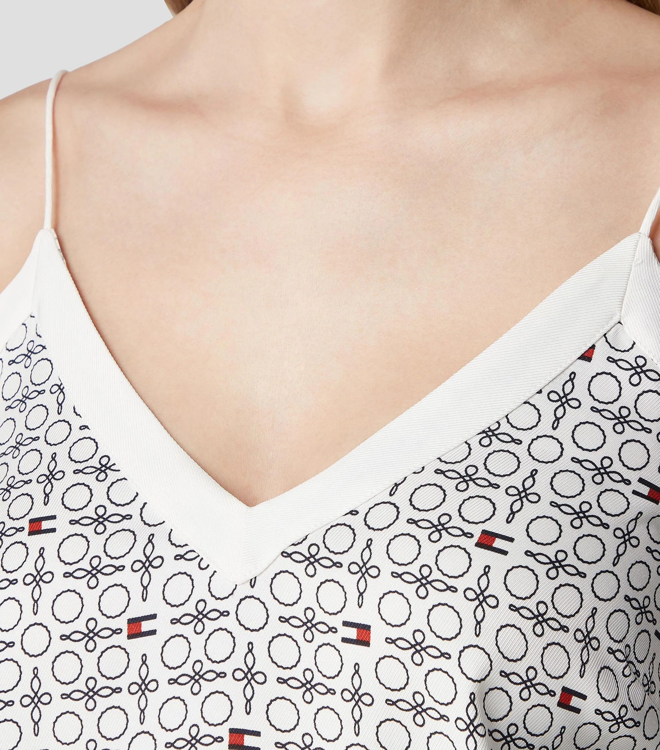 Tommy Hilfiger Blusa estampada sin mangas Mujer