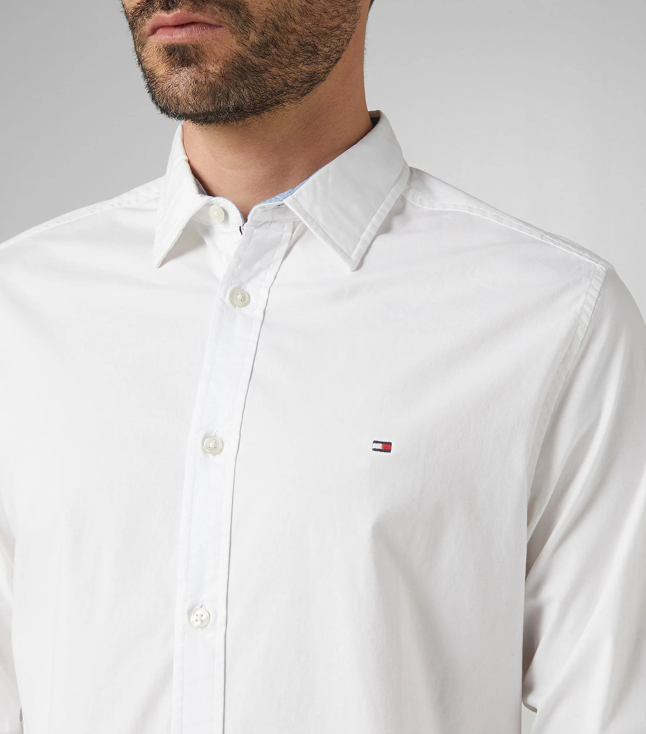 Tommy Hilfiger Camisa manga larga sólida Hombre