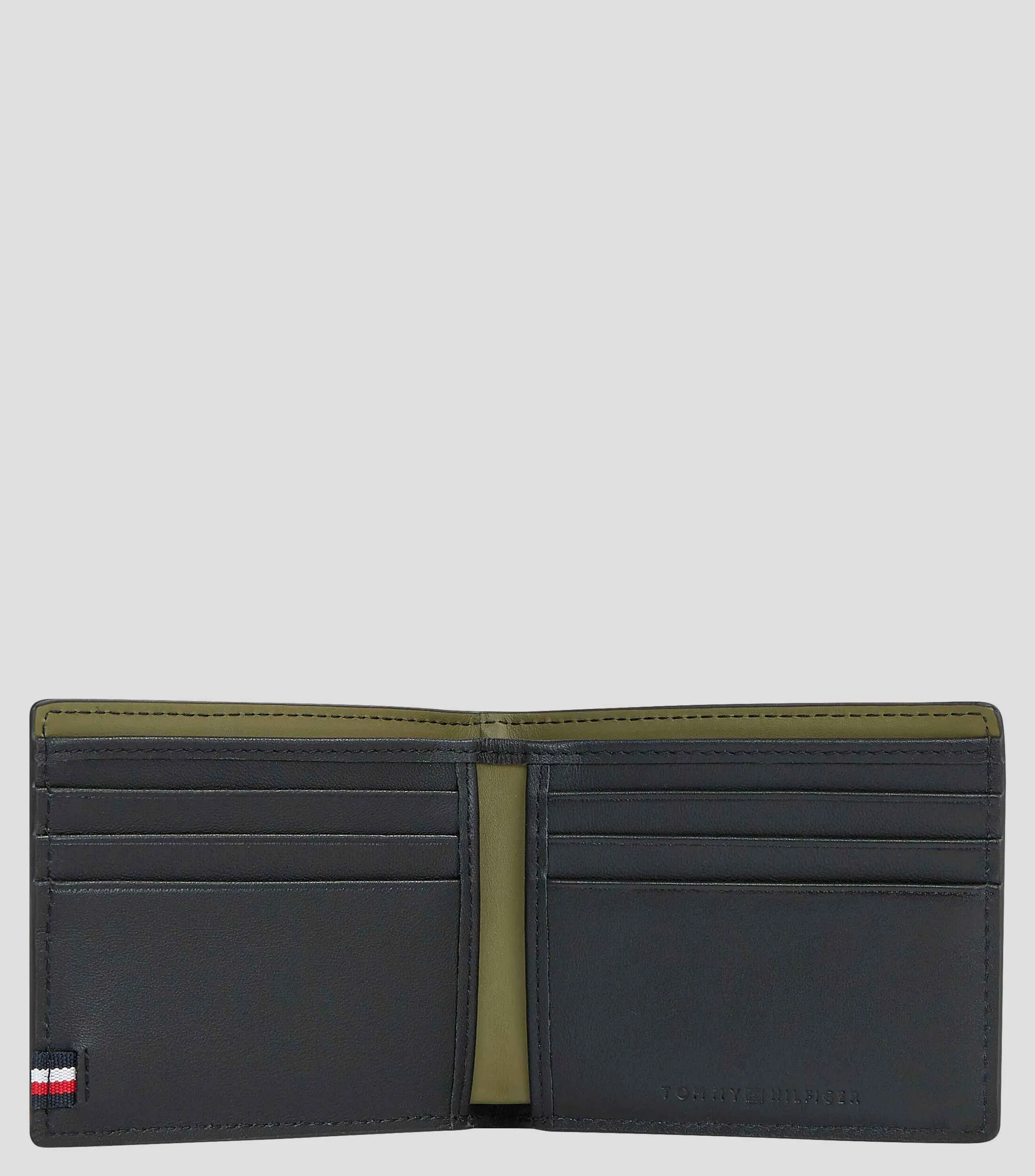 Tommy Hilfiger Cartera bifold en piel liso Hombre
