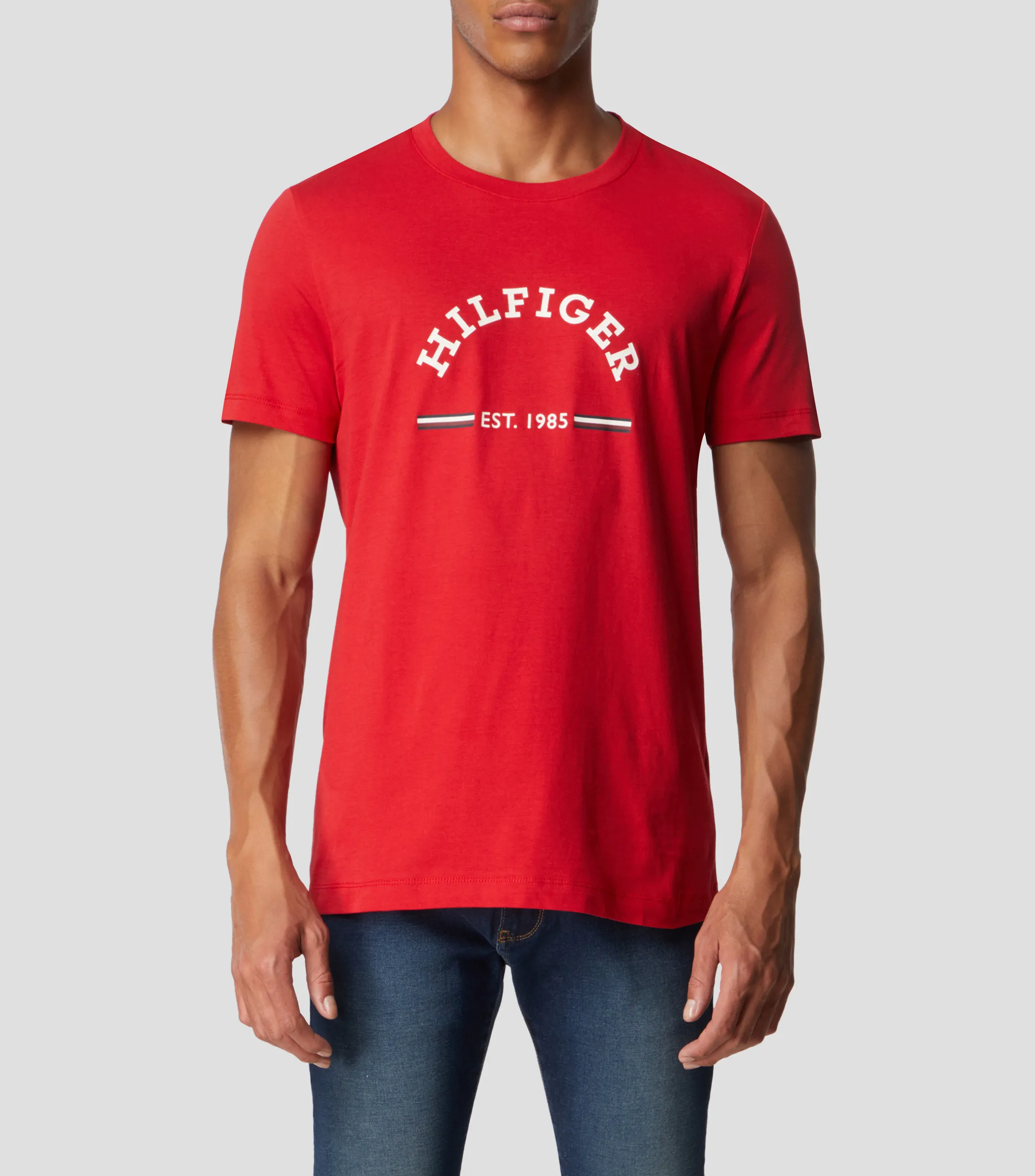 Tommy Hilfiger Playera cuello redondo manga corta con logo Hombre